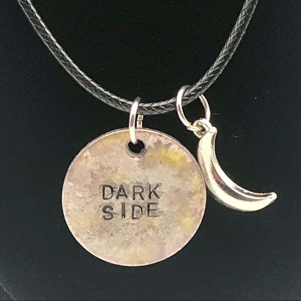 Unique hand-stamped one-of-a-kind necklace